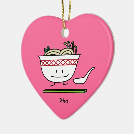 Phoのヌードルボールのベトナムのスープ用のスプーンの箸 セラミックオーナメント (左)