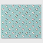 Phoのヌードルボールのベトナムのスープ用のスプーンの箸 ラッピングペーパー (フラット)