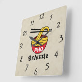 PHOシゾズル壁時計 スクエア壁時計 (傾斜)