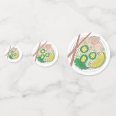 PHOベトナム料理チキンヌードルスープ箸 コンフェッティ (裏面)