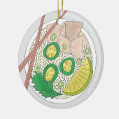 PHOベトナム料理チキンヌードルスープ箸 セラミックオーナメント (左)