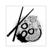 PHOベトナム料理チキンヌードルスープ箸 ラバースタンプ (インプリント)