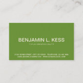 PHO (はっきりした色のカスタマイズ可能) 名刺 (裏面)