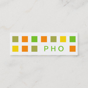 PHO (モダン正方形) スキニー名刺
