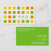 PHO (モダン正方形) 名刺 (正面/裏面)