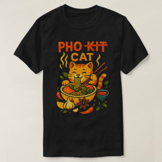 Pho Cat Noodle Burst Tシャツ