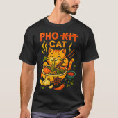 Pho Cat Noodle Burst Tシャツ (正面)
