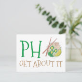 Pho-Get (忘れ)についてベトナムの麺スープ ポストカード (スタンド正面)