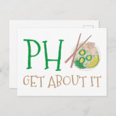 Pho-Get (忘れ)についてベトナムの麺スープ ポストカード (正面/裏面)