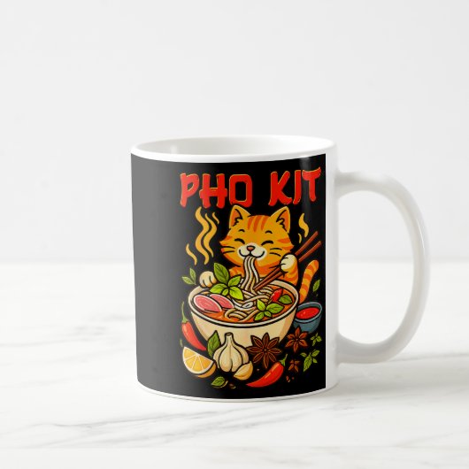 Pho Kit Mariners Cat Funny Meme  コーヒーマグカップ (右)