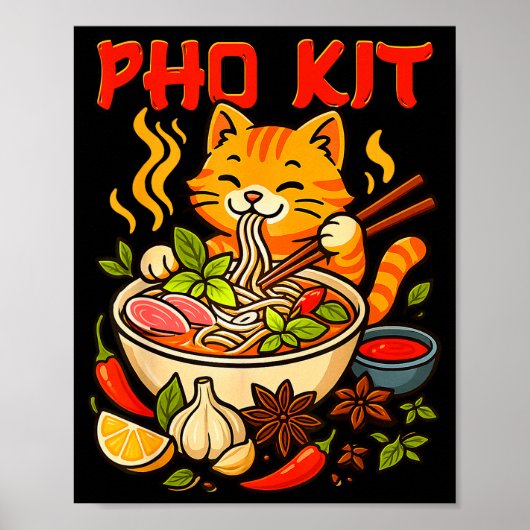 Pho Kit Mariners Cat Funny Meme ポスター (正面)