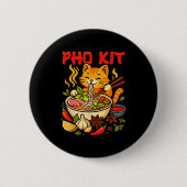 Pho Kit Mariners Cat Funny Meme  缶バッジ (正面)