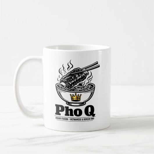 Pho Q 面白いマグカップ コーヒーマグカップ (左)