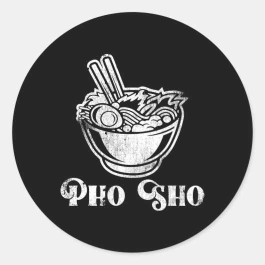 Pho Sho麺スープベトナム料理パン ラウンドシール (正面)