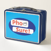 Pho Sureプリントデザイン: Youtube商品@letsle メタルランチボックス (正面)