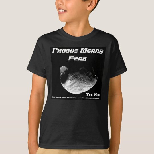 Phobosは恐れのティーheeを意味します Tシャツ Zazzle Co Jp