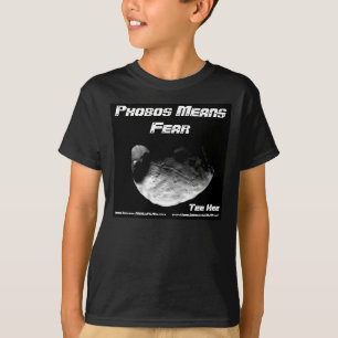 Phobosは恐れのティーHeeを意味します Tシャツ
