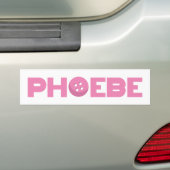 Phoebeボタン バンパーステッカー (車上)