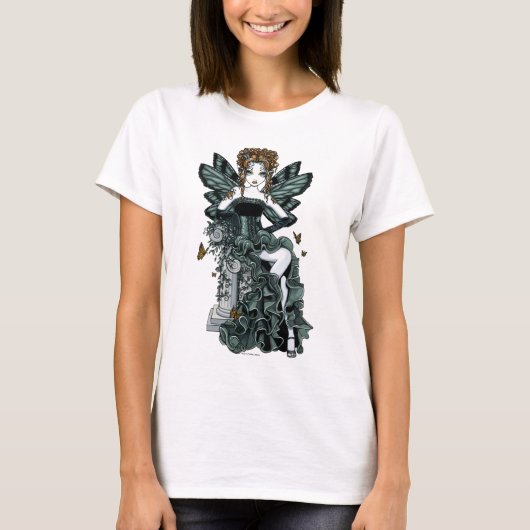 "Phoebe"のゴシック様式オートクチュールの蝶妖精のタンクトップ Tシャツ (正面)