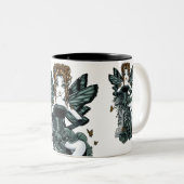 "Phoebe"のゴシック様式オートクチュールの蝶妖精のマグ ツートーンマグカップ (正面右)