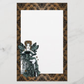 "Phoebe"のゴシック様式オートクチュールの蝶妖精の文房具 便箋 (正面)