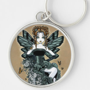 "Phoebe"のゴシック様式オートクチュールの蝶妖精Keychain キーホルダー