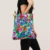 Phoebe "Be Kind" Floral Inspirational Tote トートバッグ (クローズアップ)