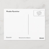 Phoebe Flycatcherはがき ポストカード (裏面)