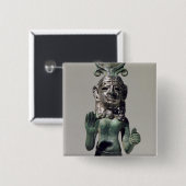 PhoeniからのPhoenicianの女神の小像、 缶バッジ (正面&裏面)