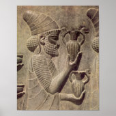 Phoenician carrying two offering, detail relief ポスター (正面)