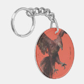 Phoenixグラフィック飛んでいる キーホルダー (正面左)