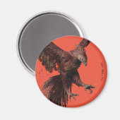 Phoenixグラフィック飛んでいる マグネット (正面/裏面)