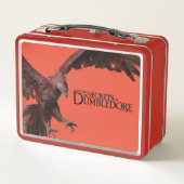 Phoenixグラフィック飛んでいる メタルランチボックス (裏面)