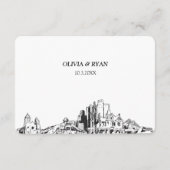 Phoenix結婚のRSVP伝統的 Mealオプション エンクロージャーカード (裏面)