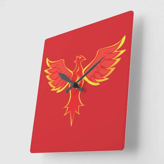 Phoenix スクエア壁時計 (傾斜)