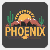 Phoenix Arizona スクエアシール (正面)