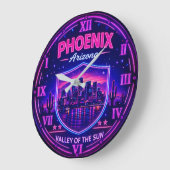 Phoenix Arizona ラージ壁時計 (傾斜)