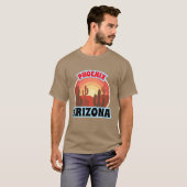 PHOENIX ARIZONA CACTUS SHIRT STICKER GIFT IDEA Box Tシャツ (正面フル)