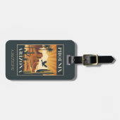 Phoenix Arizona Retro Travel Poster Custom ラゲッジタグ (正面横)