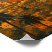 Phoenix Arizona Vintage Travel – Desert Skyline ポスター (角)