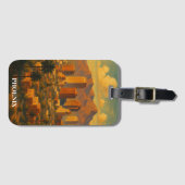 Phoenix Arizona Vintage Travel – Desert Skyline ラゲッジタグ (正面横)
