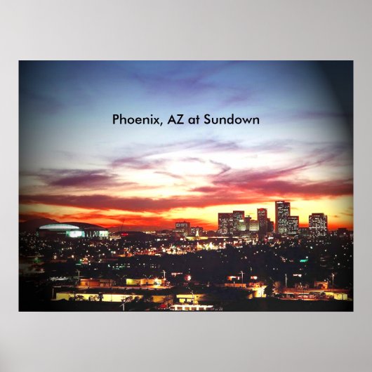 Phoenix, AZ at Sundown ポスター (正面)