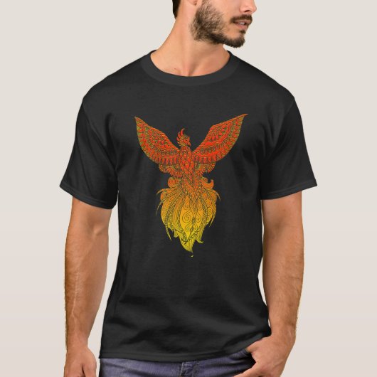 Phoenix Bird Mystical Creature Mythology Tシャツ (正面)