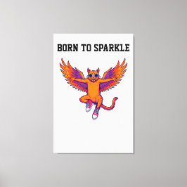 Phoenix Cat Canvas Wall Art – Magical Fire Kitty キャンバスプリント