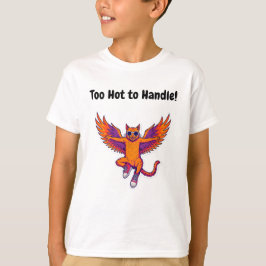 Phoenix Cat Kids T-Shirt – Magical Fire Kitty Tシャツ