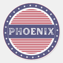Phoenix City Pride Emblem – American Identity ラウンドシール