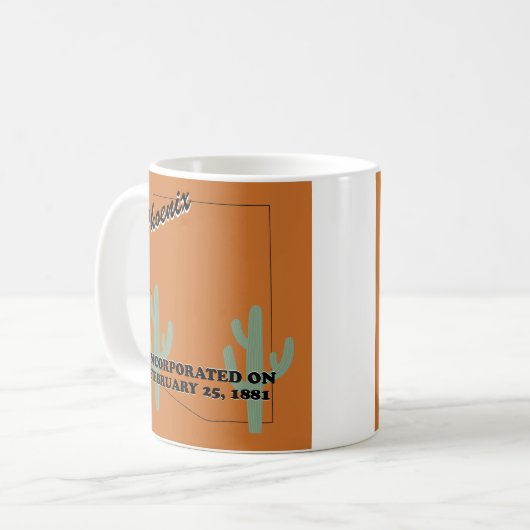 Phoenix coffee mug  コーヒーマグカップ (正面左)