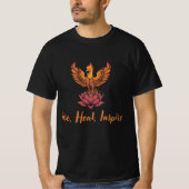 Phoenix Doctor Healing Lotus – Rise, Heal, Inspire Tシャツ (正面)