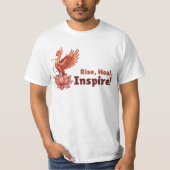 Phoenix Doctor Healing Lotus – Rise, Heal, Inspire Tシャツ (正面)