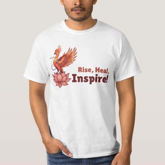 Phoenix Doctor Healing Lotus – Rise, Heal, Inspire Tシャツ (正面)